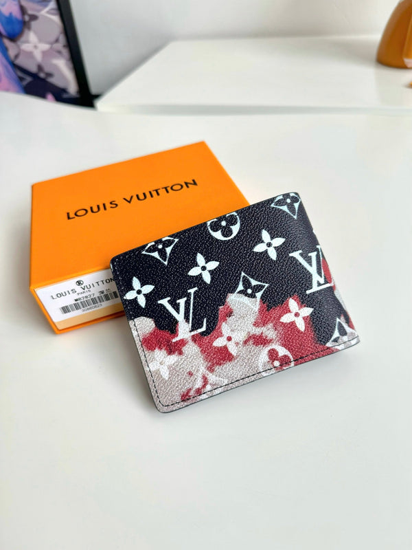 LV Multiple Wallet Ink Blue Monogram Canvas 221271