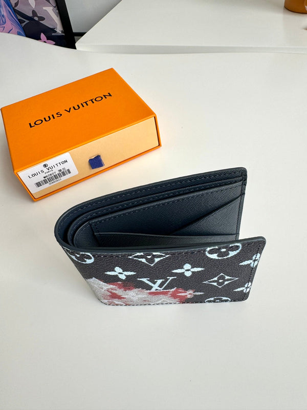 LV Multiple Wallet Ink Blue Monogram Canvas 221271