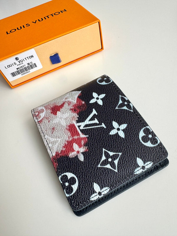 LV Multiple Wallet Ink Blue Monogram Canvas 221271