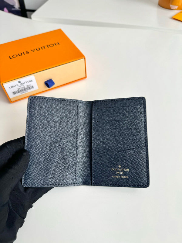 LV Pocket Wallet Ink Blue Monogram Canvas 221272