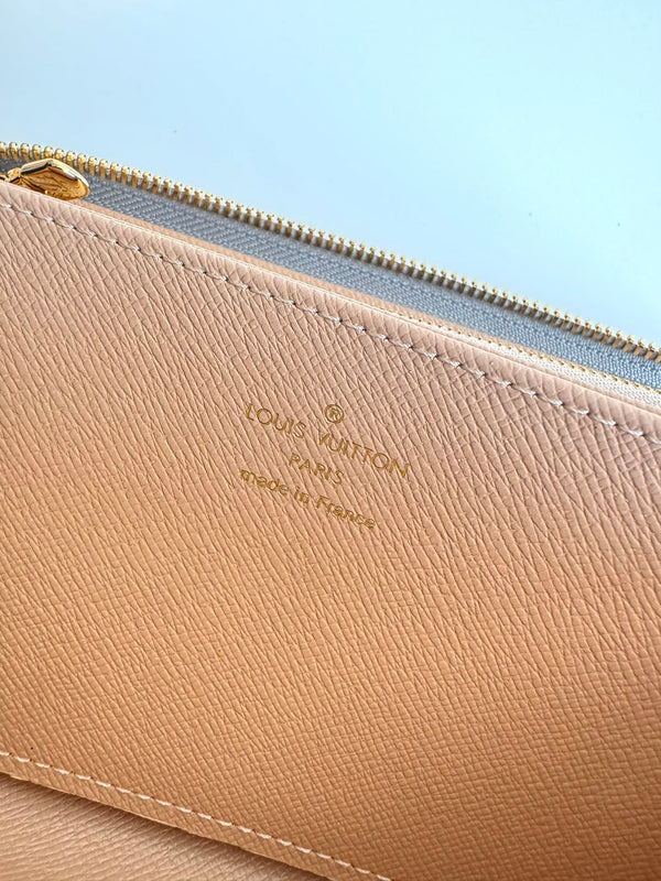 LV M60017 Zipper Wallet Trianon Gray Monogram Canvas GHW 221279