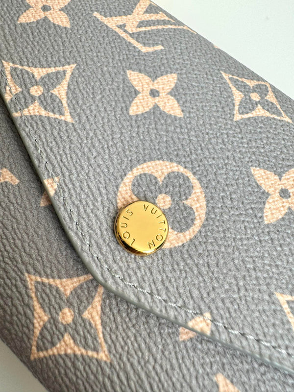 Portafoglio LV Sarah Trianon grigio tela monogramma GHW 221281