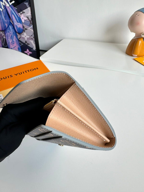 Portafoglio LV Sarah Trianon grigio tela monogramma GHW 221281