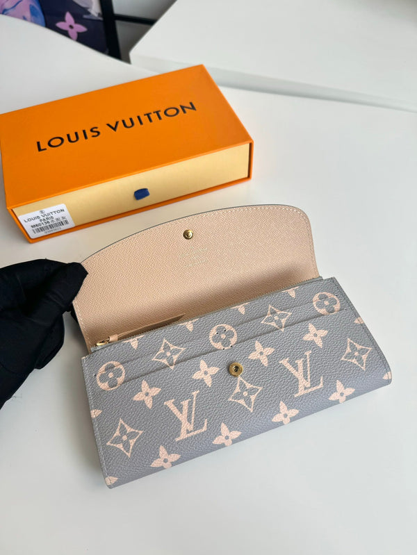 Portafoglio LV Emilie Trianon Grey Monogram Canvas GHW 221283