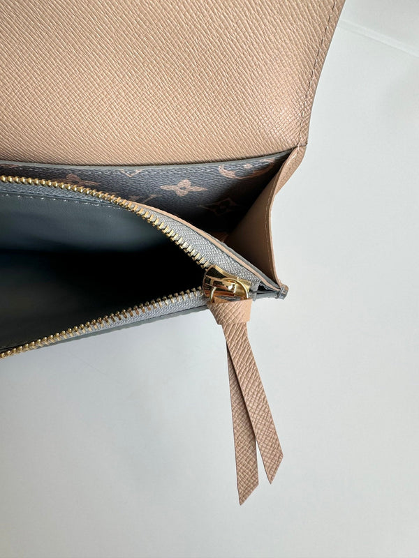 Portafoglio LV Emilie Trianon Grey Monogram Canvas GHW 221283