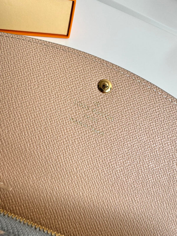 Portafoglio LV Emilie Trianon Grey Monogram Canvas GHW 221283