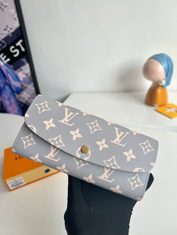 Portafoglio LV Emilie Trianon Grey Monogram Canvas GHW 221283