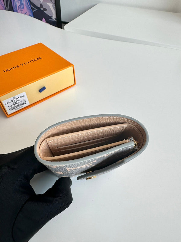 LV Victorine Wallet Trianon Gray Monogram Canvas GHW 221284