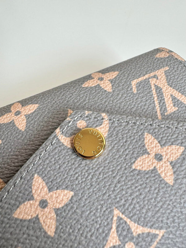 LV Victorine Wallet Trianon Gray Monogram Canvas GHW 221284