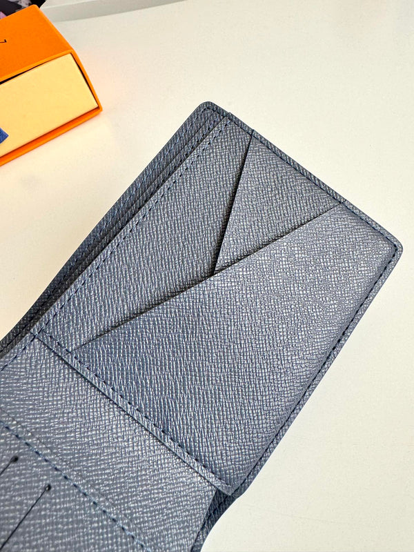 LV Multiple Wallet Navy Blue Monogram Gradient Canvas 221313