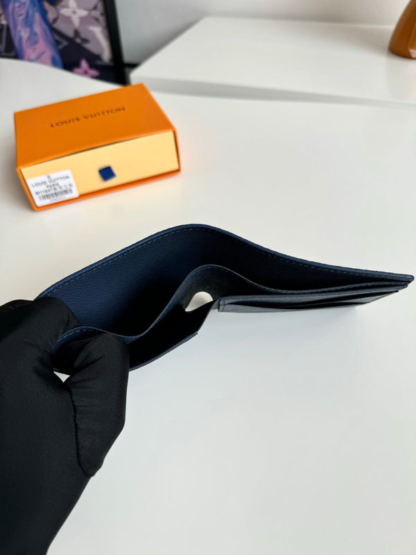 LV Multiple Wallet Navy Blue Monogram Gradient Canvas 221313