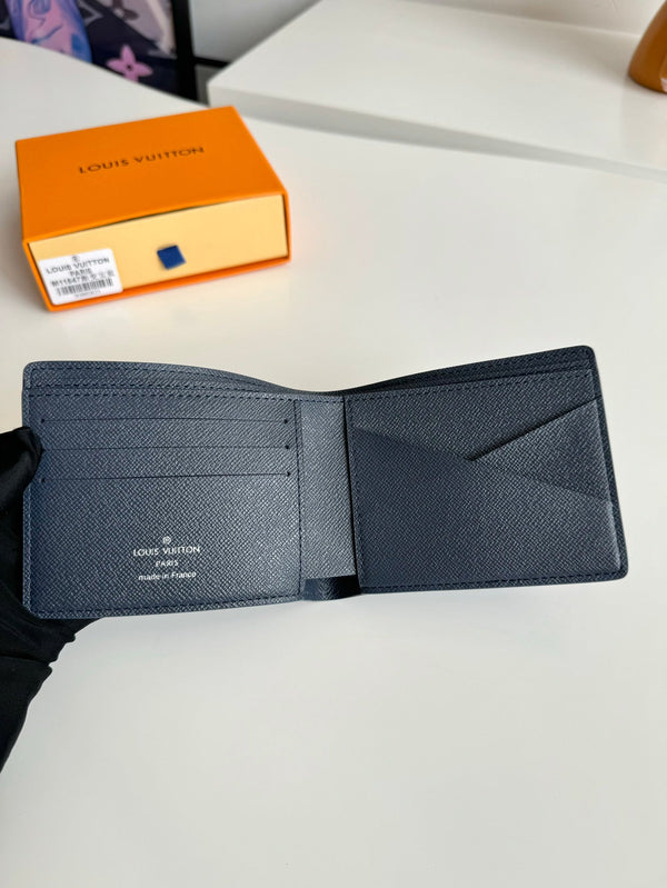 LV Multiple Wallet Navy Blue Monogram Gradient Canvas 221313