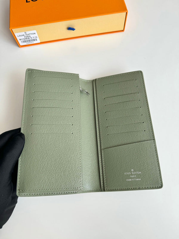 LV Brazza Wallet Green Monogram Gradient Canvas 221315