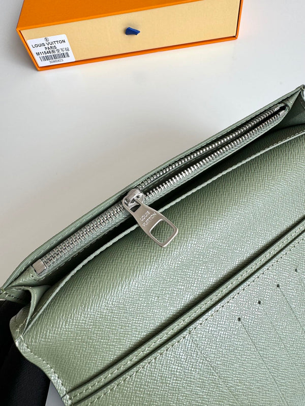 LV Brazza Wallet Green Monogram Gradient Canvas 221315