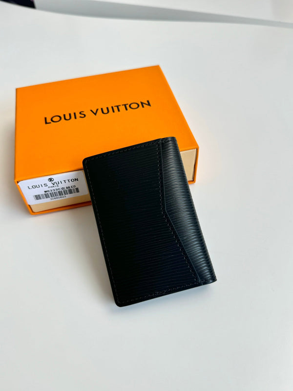 LV Pocket Organizer Black Epi XL Cowhide Leather 221320