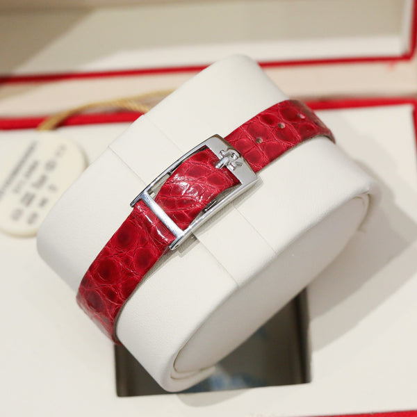 Omega De Ville 26.12mm Silver Red Dial