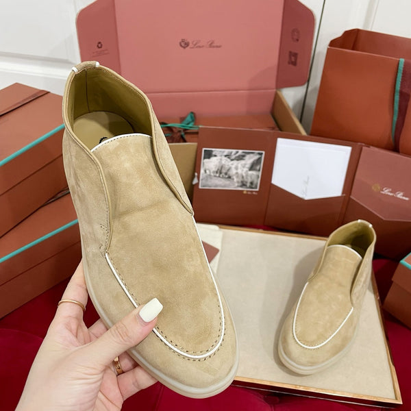 Stivaletto LP Open Walk in camoscio beige misto bianco 978052