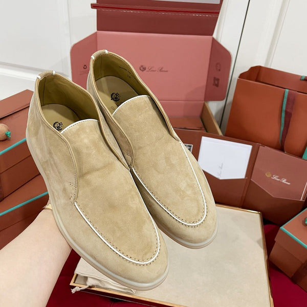 Stivaletto LP Open Walk in camoscio beige misto bianco 978052