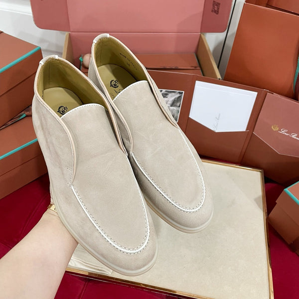 LP Open Walk Ankle Boot In Light Beige Brown Mix White Suede 978056