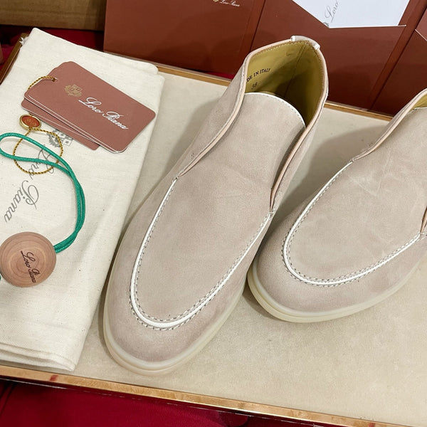 LP Open Walk Ankle Boot In Light Beige Brown Mix White Suede 978056