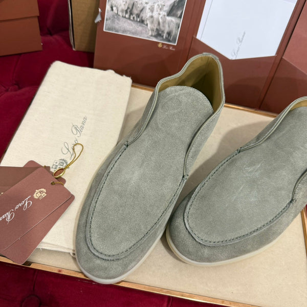 LP Open Walk Ankle Boot In Grey Green Suede 978062