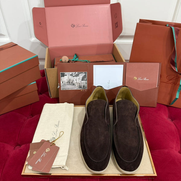 Stivaletto LP Open Walk in pelle scamosciata marrone cioccolato 978064