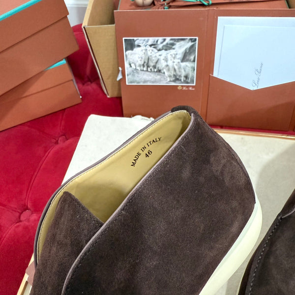 Stivaletto LP Open Walk in pelle scamosciata marrone cioccolato 978064