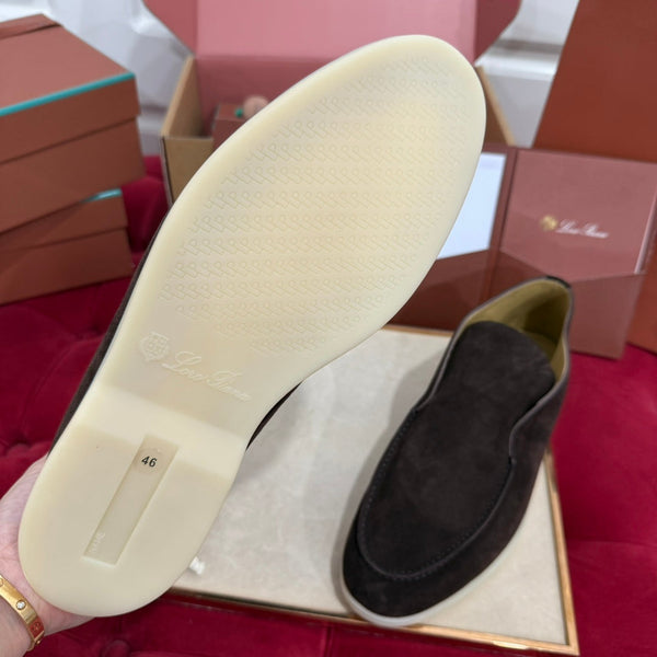 Stivaletto LP Open Walk in pelle scamosciata marrone cioccolato 978064