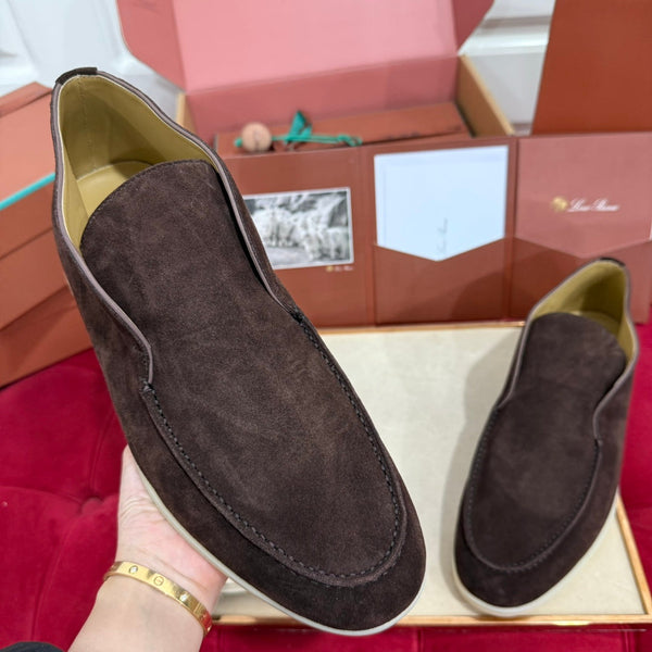 Stivaletto LP Open Walk in pelle scamosciata marrone cioccolato 978064