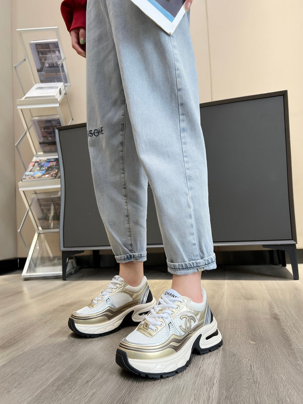 cc trainer nero oro vitello maglia bianca