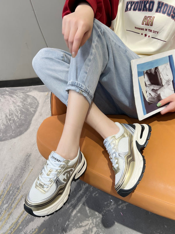 cc trainer nero oro vitello maglia bianca