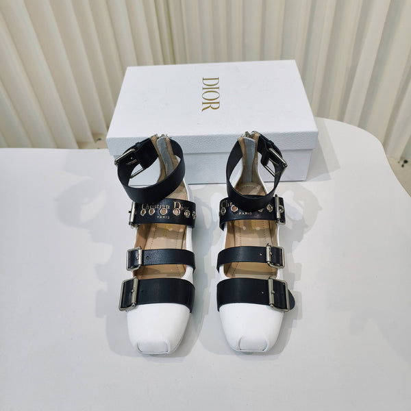 CD 25 Mary Jane Flat Calfskin and Suede 237989