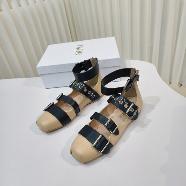 CD 25 Mary Jane Flat Calfskin and Suede 237989