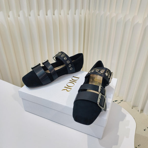 CD 25 Punk Ballet Flat Calfskin and Suede 237991