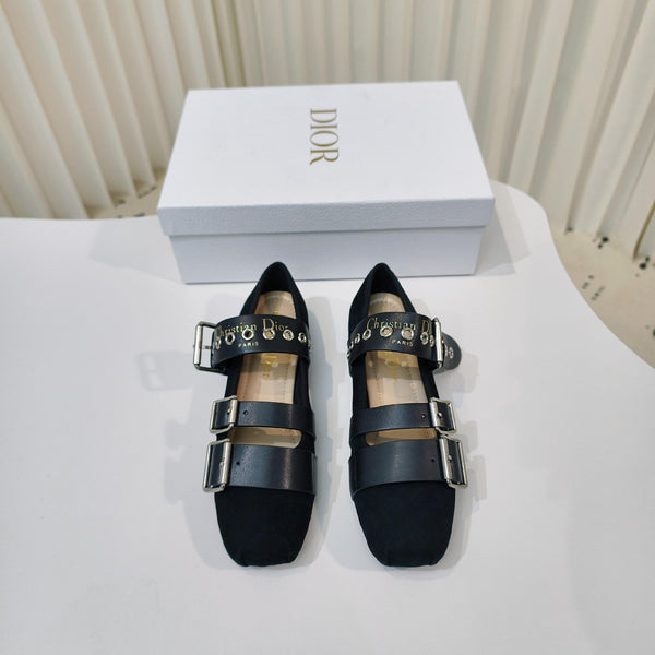 CD 25 Punk Ballet Flat Calfskin and Suede 237991