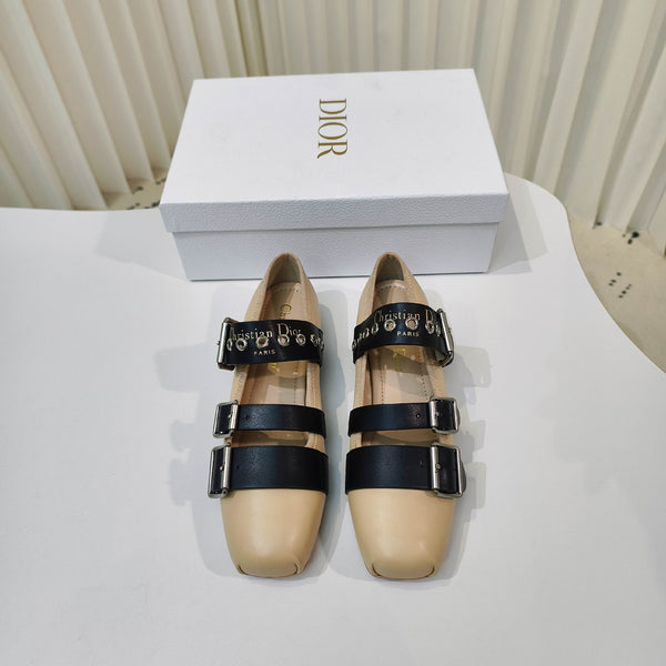 CD 25 Punk Ballet Flat Calfskin and Suede 237991