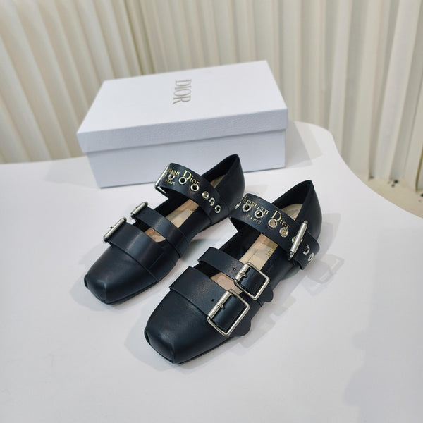 CD 25 Punk Ballet Flat Calfskin and Suede 237991