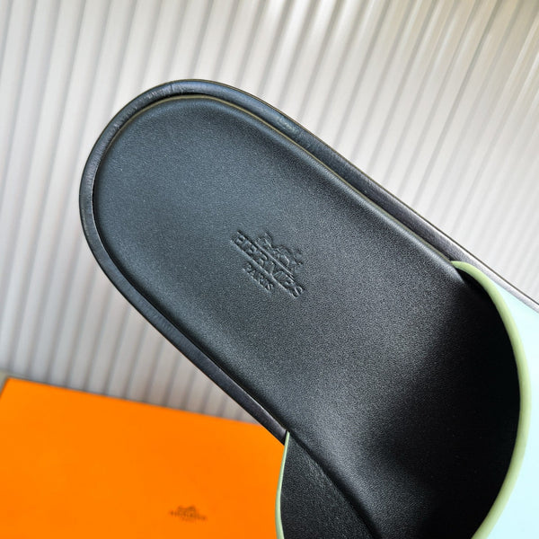 HM Men's Izmir Slide White Mix Blue Cowhide 588512