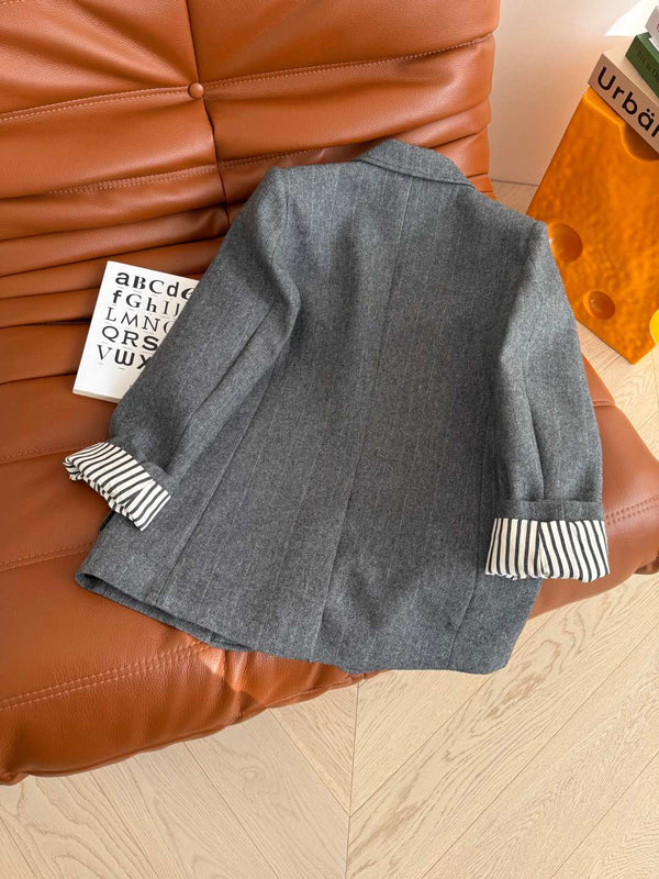 Prada 25 Suit Jacket Gray Wool