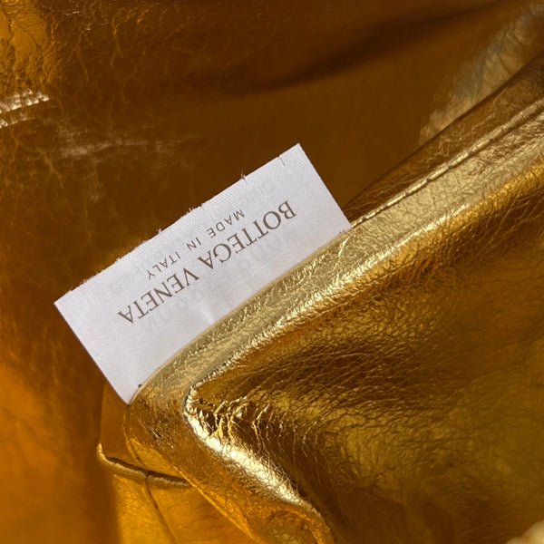 BORSA WALLACE 22 IN PELLE DI VITELLO METALLIZZATA ORO