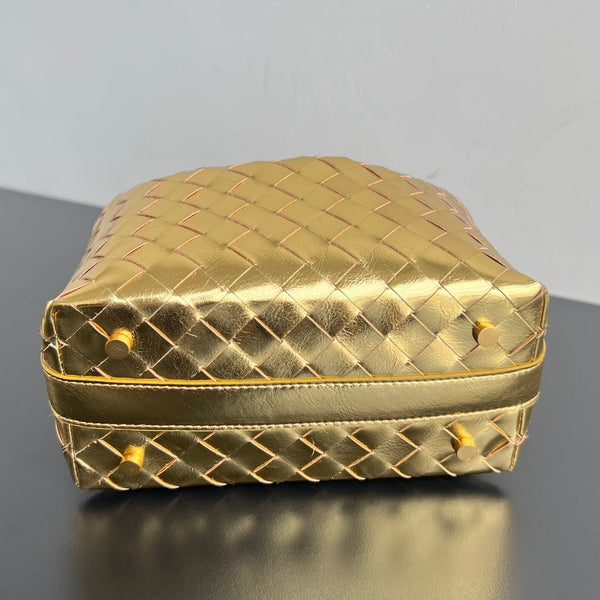 BORSA WALLACE 22 IN PELLE DI VITELLO METALLIZZATA ORO