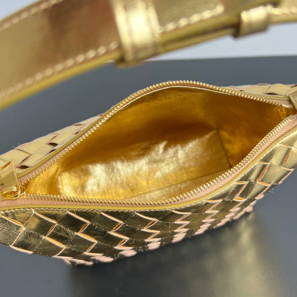 BORSA WALLACE 22 IN PELLE DI VITELLO METALLIZZATA ORO