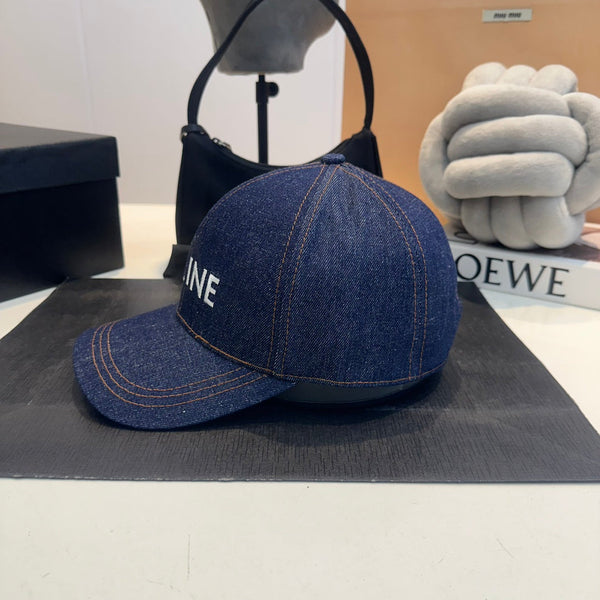 Celin Cap Blue Denim Fabric 210428