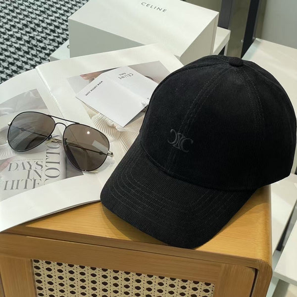 Celin Cap Black Cotton Fabric 210407