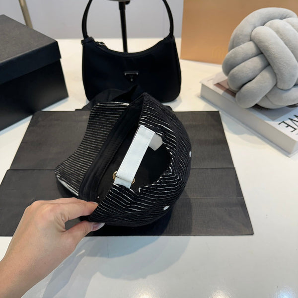 Celin Cap Black Cotton Fabric 210435