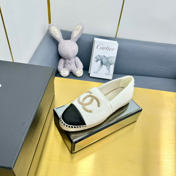 Mocassini CC 25s in lana bianca/nera 297816