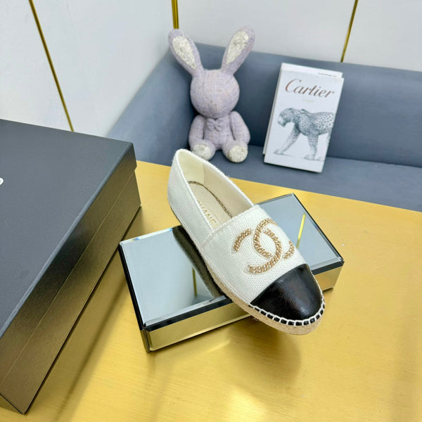 Mocassini CC 25s in lana bianca/nera 297816