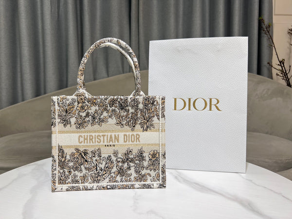 Borsa porta CD e libri 26,5 in tela beige bianca