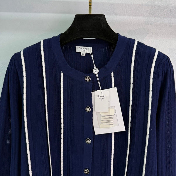 CC 25 Cardigan Navy Blue Wool 279172