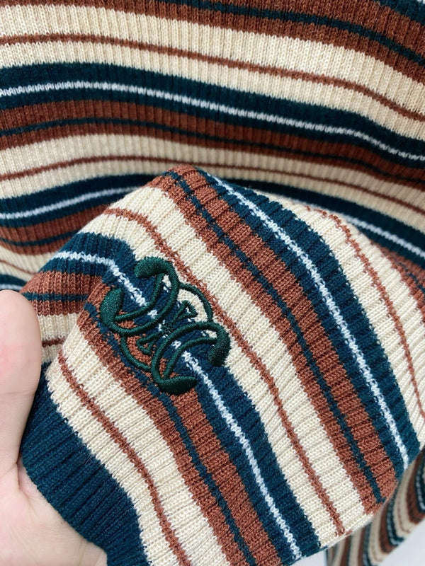 Celine 25 Brown Striped Sweater 294016